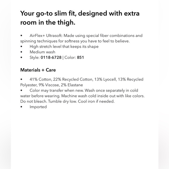 American Eagle  🦅  AirFlex + Ultra Soft Athletic Fit Jean - Picture 6 of 15